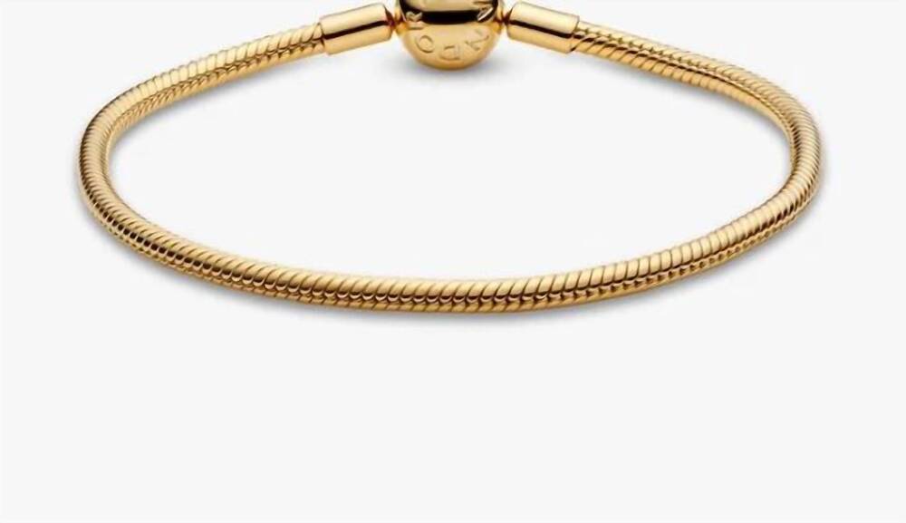 NEW PANDORA women's snake chain shine bracelet in gold